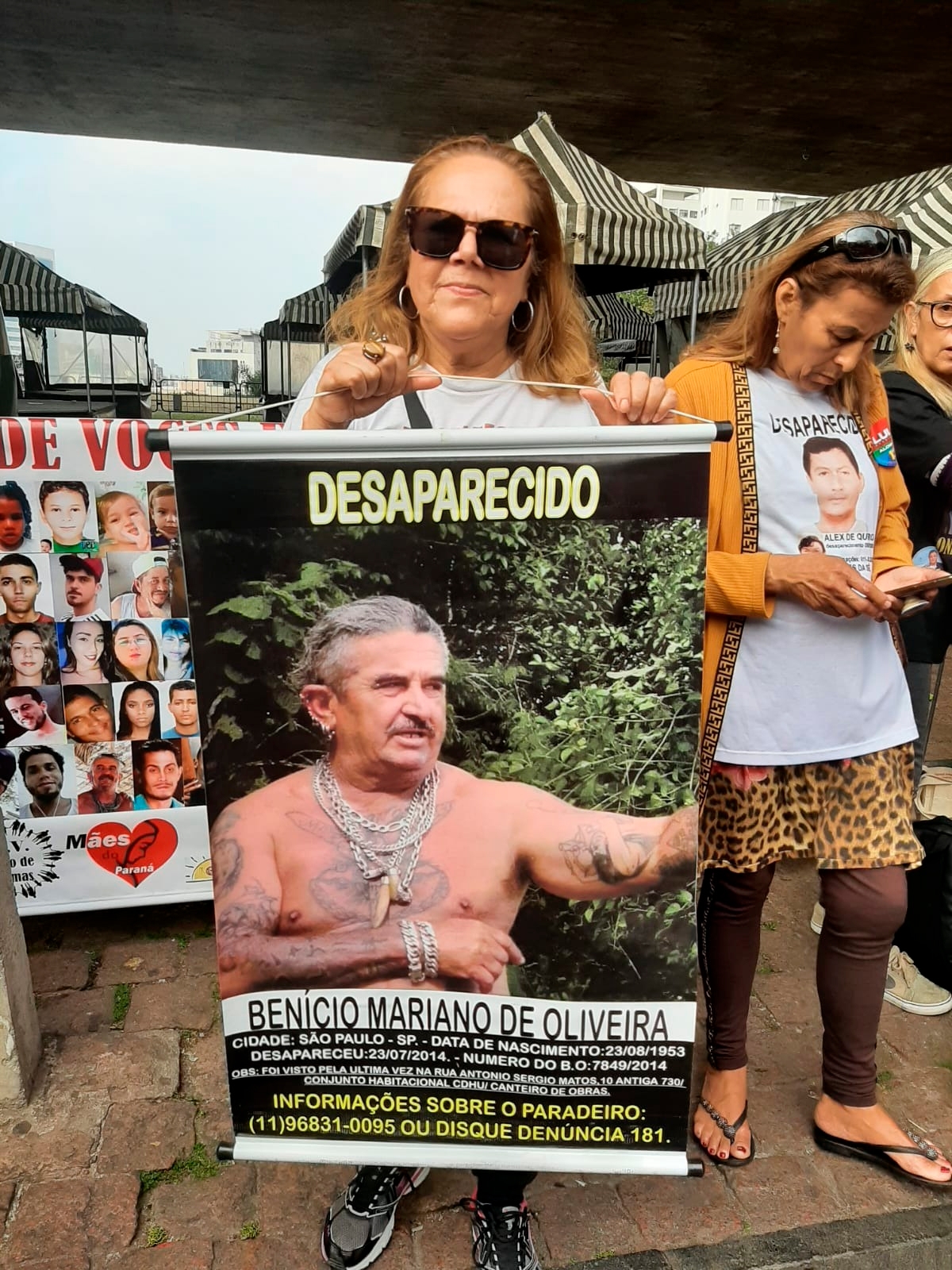 MASP -manifestação que reuniu Familiares e vítimas de violências, bem como familiares de Desaparecidos
