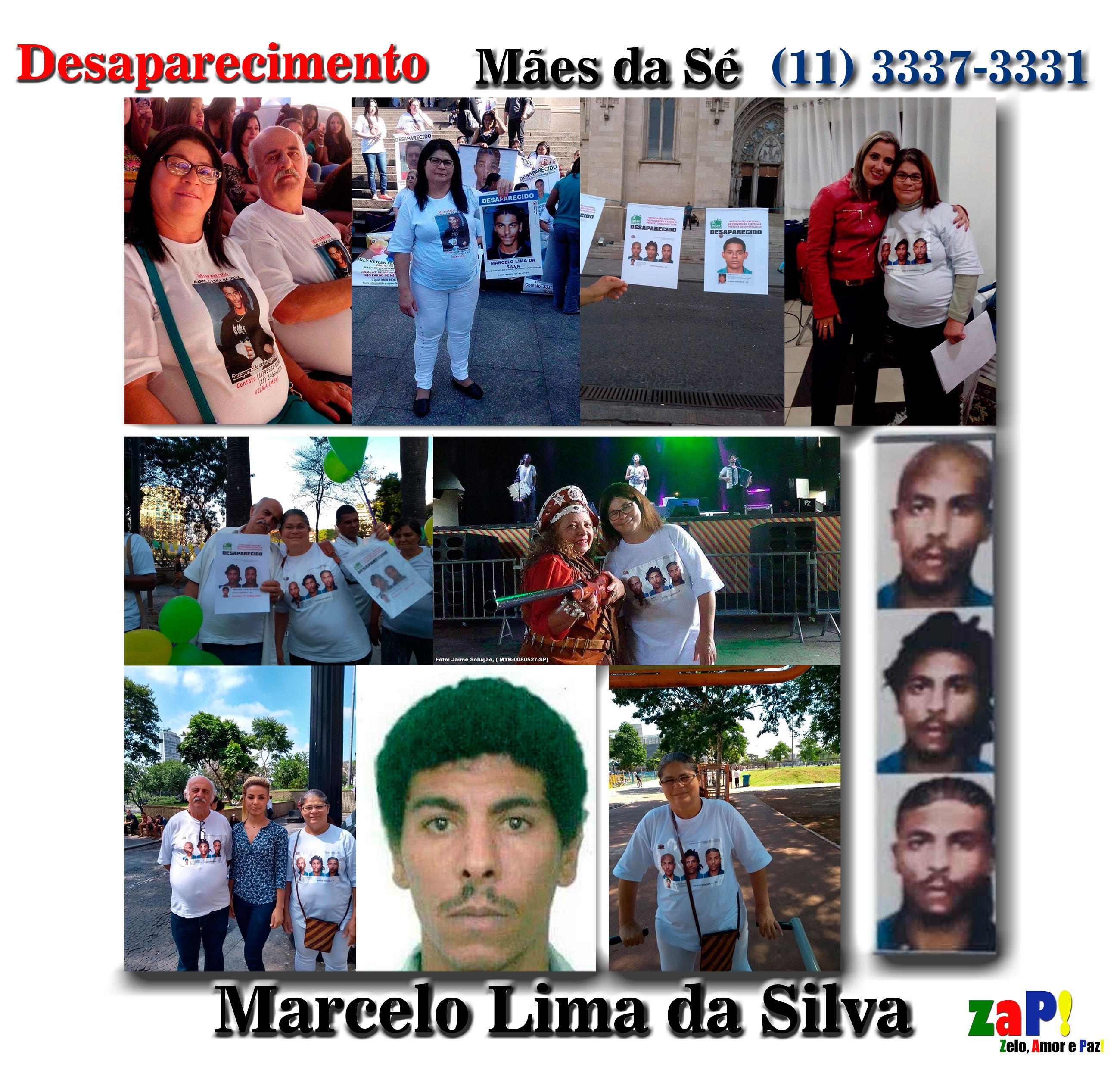 Marcelo Lima da Silva, prestes a completar 38 anos, esta desaparecido desde agosto de 2012.